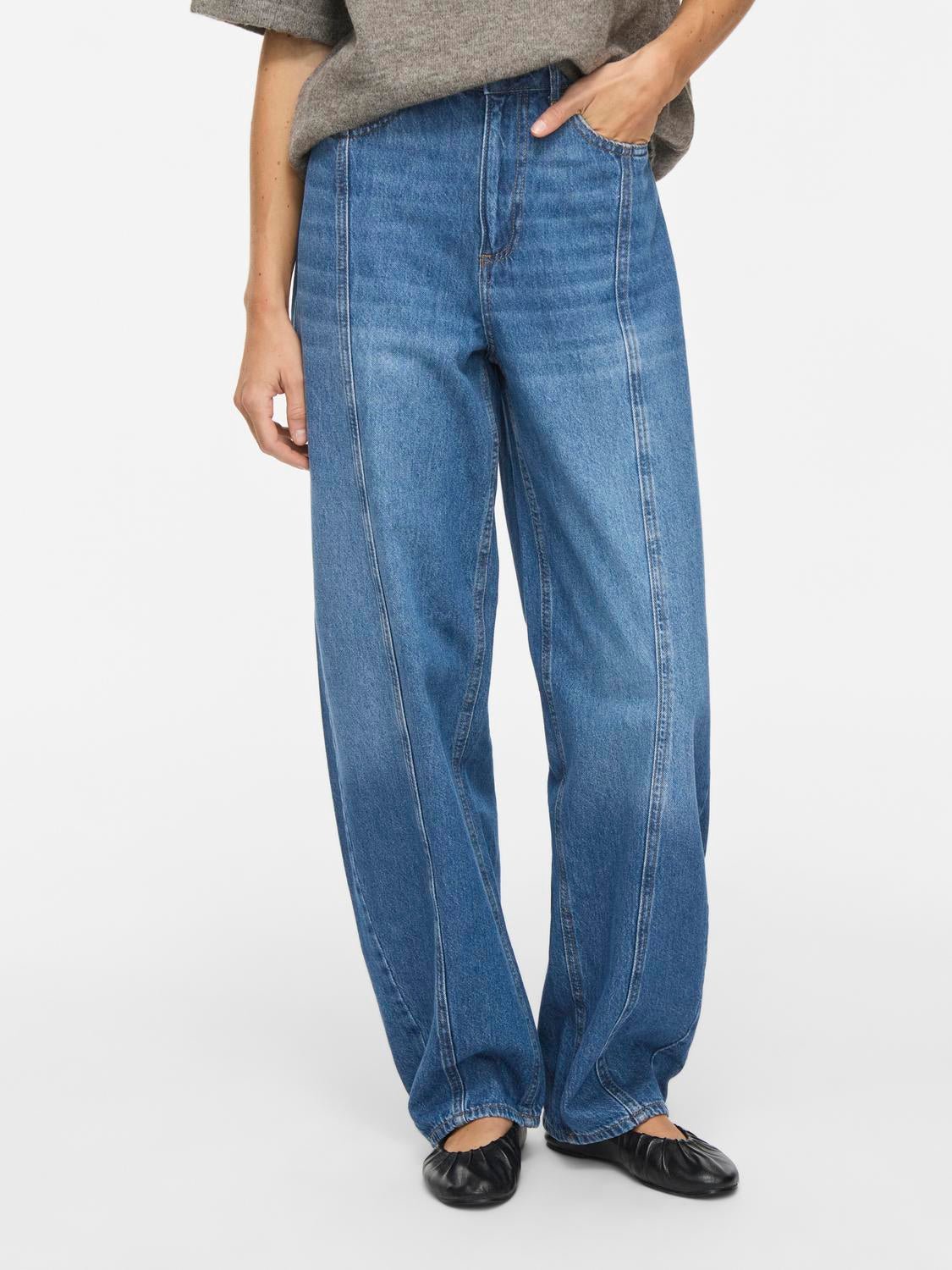 VIBEAU Jeans - Medium Blue Denim - VERO MODA & VILA Bergvik